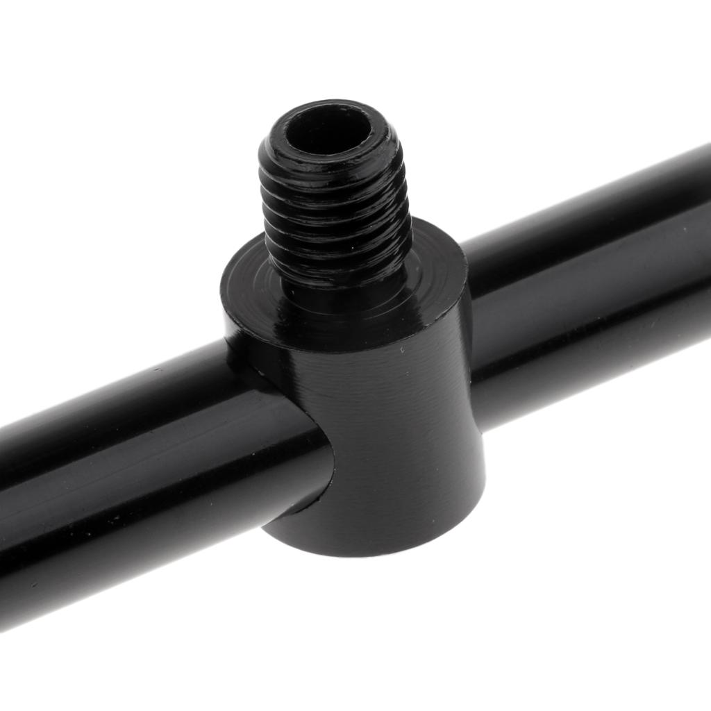 Carp Fishing Buzz Bar Rod Pod Holder Buzzer Bar for 2 Rods Black 20cm