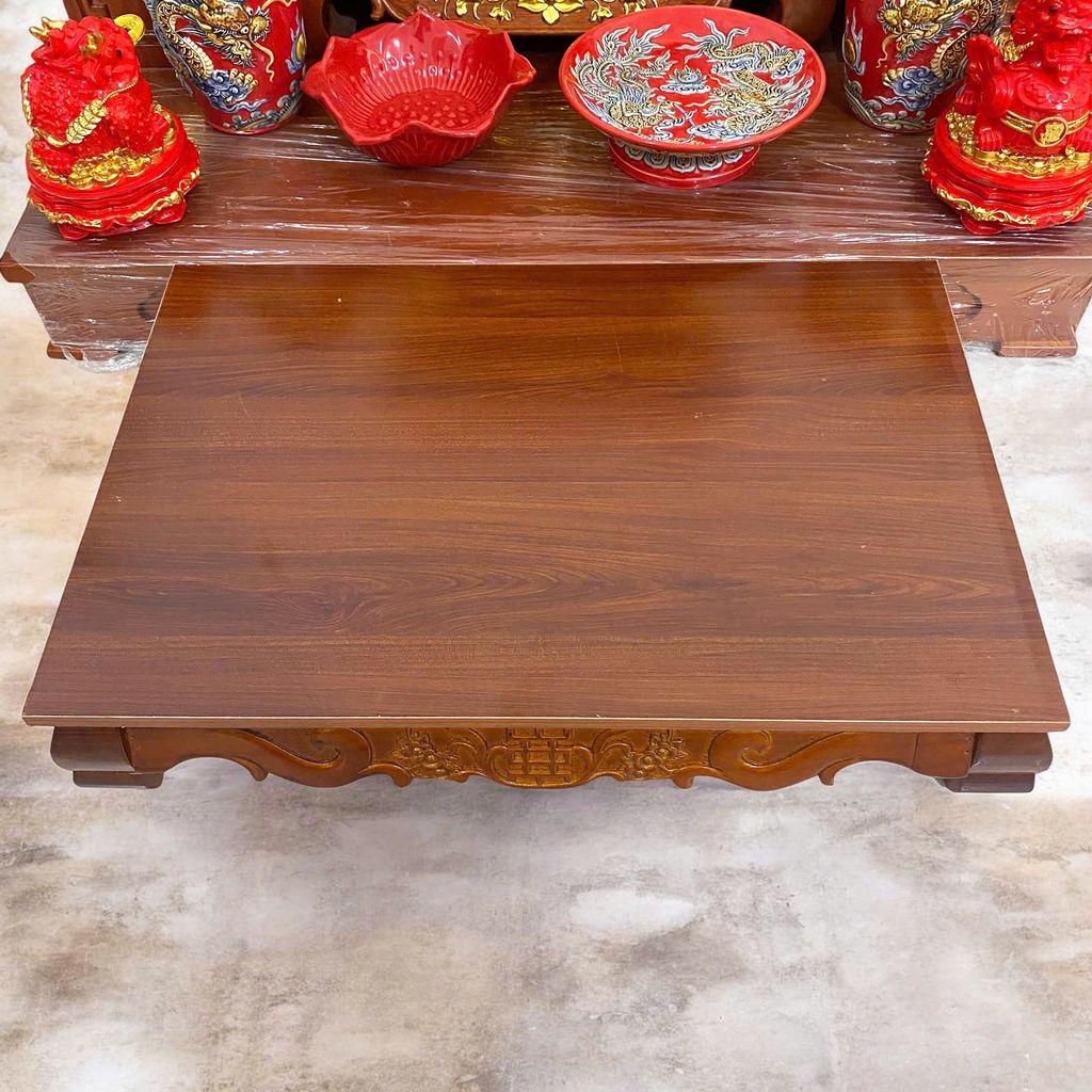 Bàn ô sin nâu RỒNG VIỆT - lựa chọn tuyệt vời cho không gian thờ cúng và lễ vật của bạn