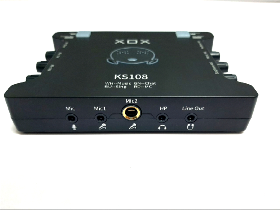 Sound card XOX KS108 (Phiên bản k10 quốc tế 2019 cải tiến ic)