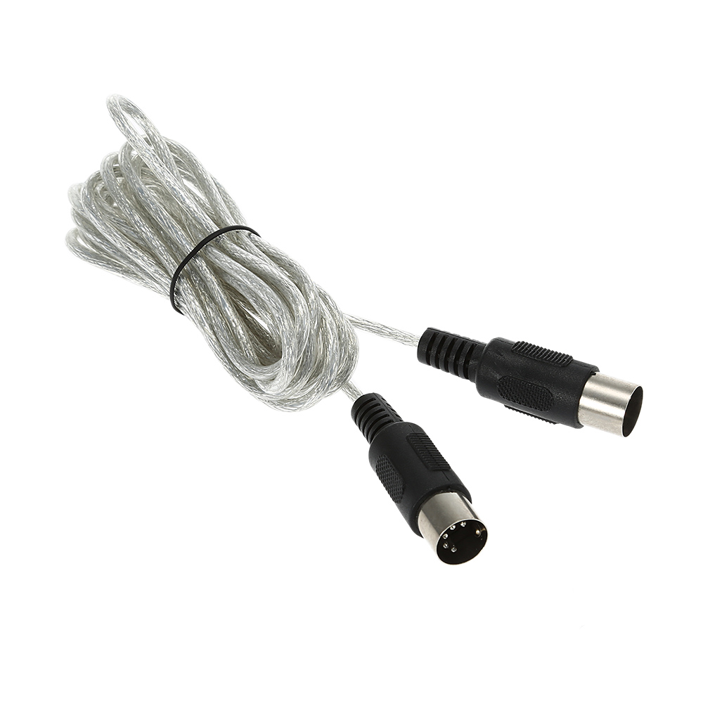 Cáp Nối Dài 3m / 10FT MIDI 5 Chân Cắm Đầu Nối Bạc Male To Male Cho Các Thiết Bị MIDI