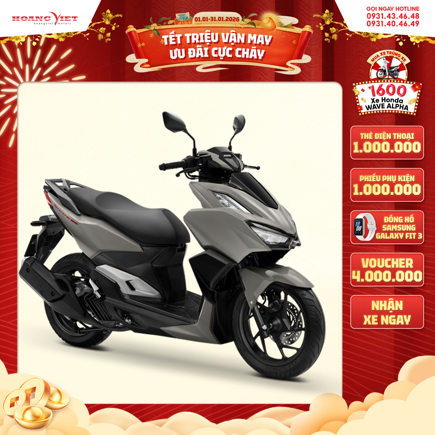 Xe Máy Honda VARIO 160 Phiên Bản Thể Thao 2023
