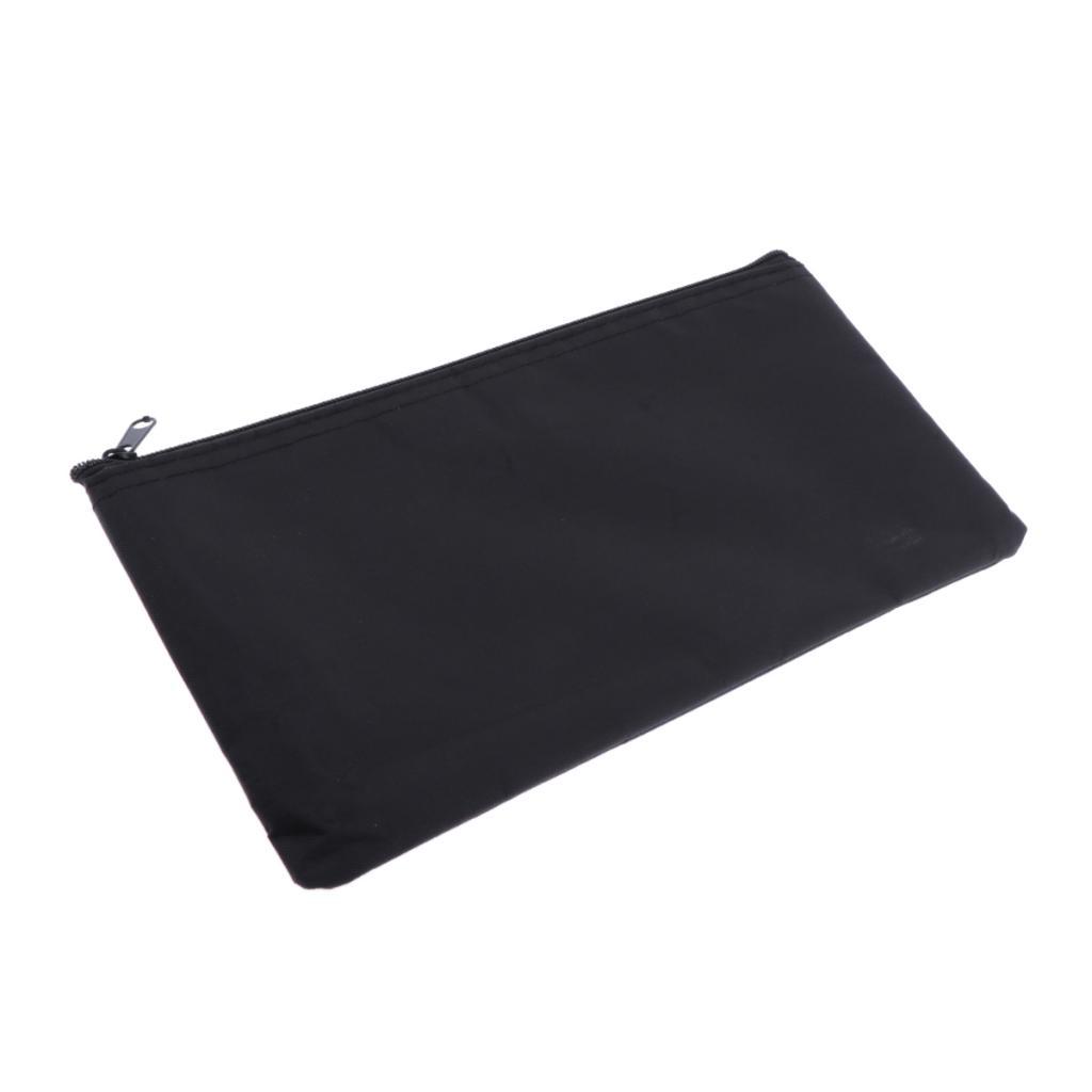 Mic Bảo Vệ Túi Mềm Mại Túi Bảo Quản Micro Túi Dây Kéo Đen 22X11 Cm