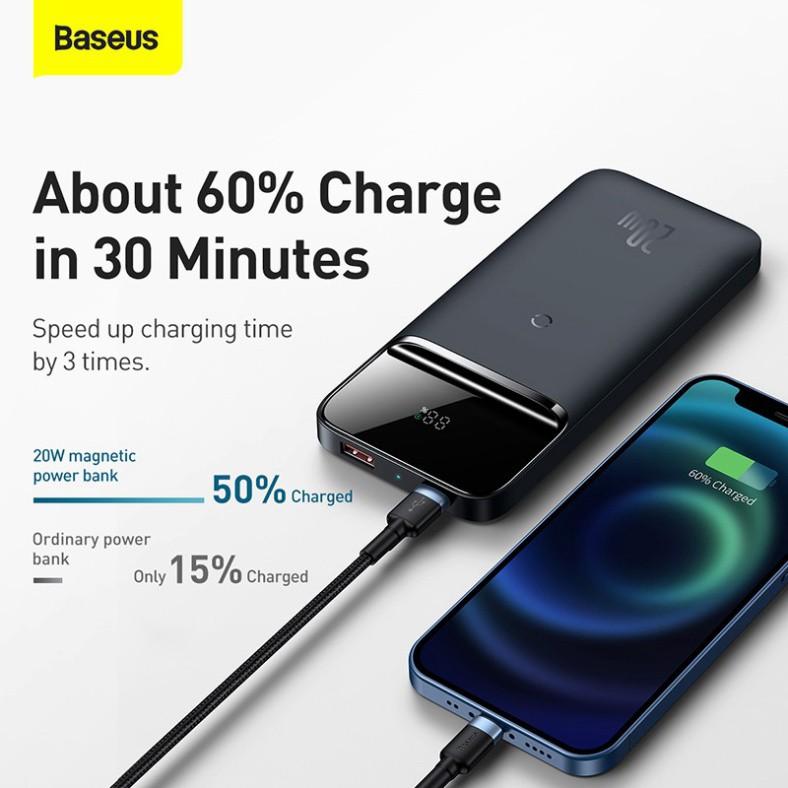 Pin dự phòng không dây Baseus Magnetic Wireless Powerbank 10000mAh 20W 2022 Edition-bản quốc tế- hàng chính hãng