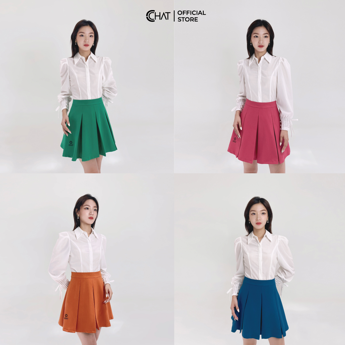 Chân Váy  Xếp Ly Dáng Chữ A Cao Cấp Phong Cách Trẻ Trung 12CNS2002YT