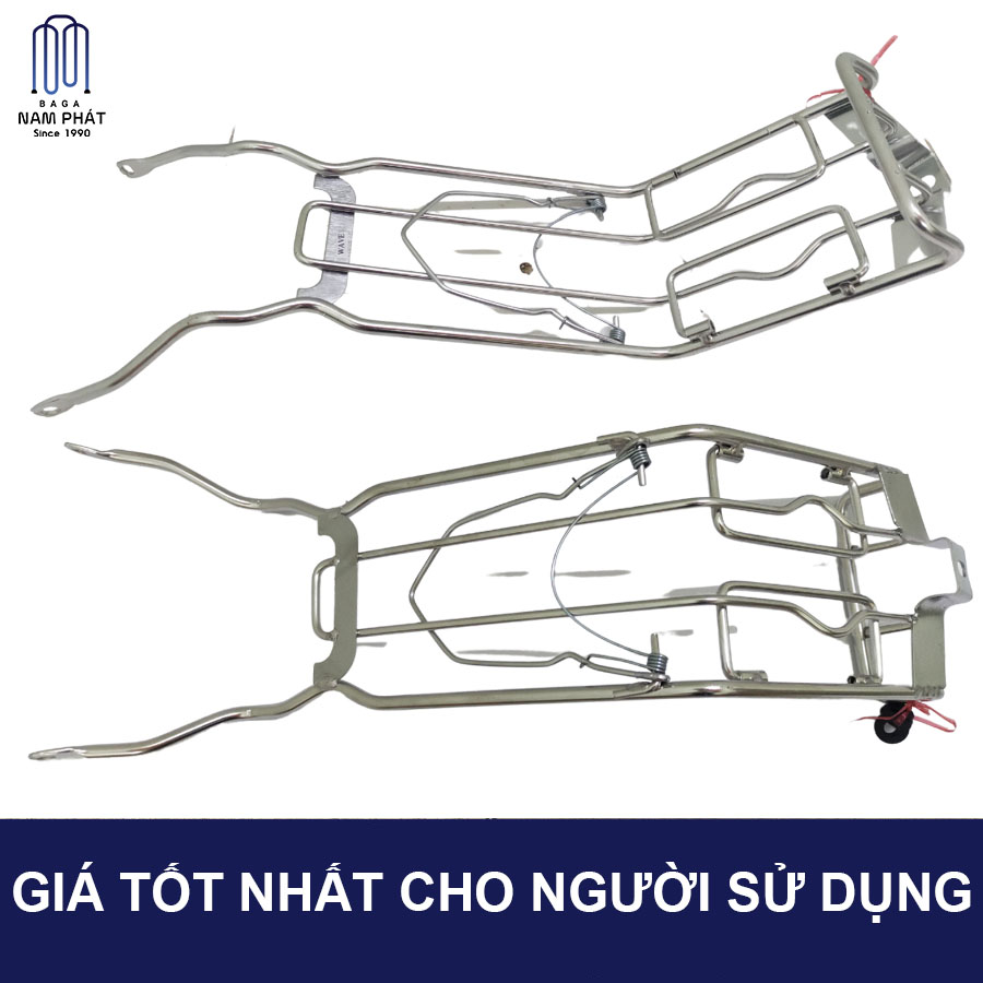 Baga giữa inox 10 li Wave Alpha Đời Đầu 110, Wave ZX, Wave Thái Nam Phát