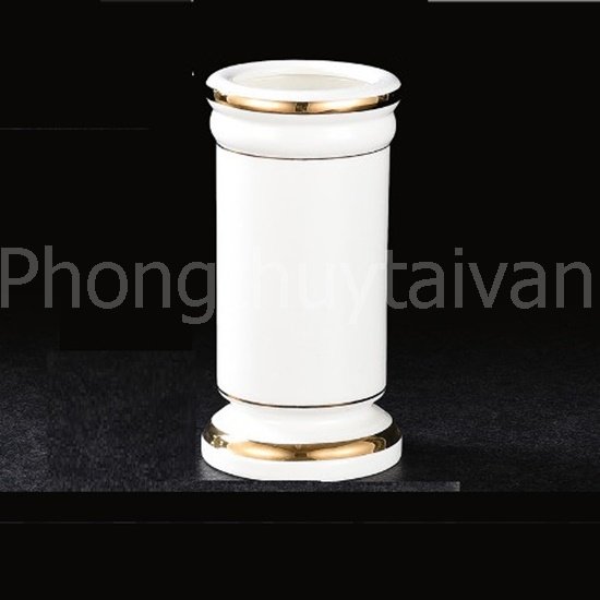 Đồ cúng Men đá Cao Cấp TRẮNG VIỀN VÀNG - thờ cúng
