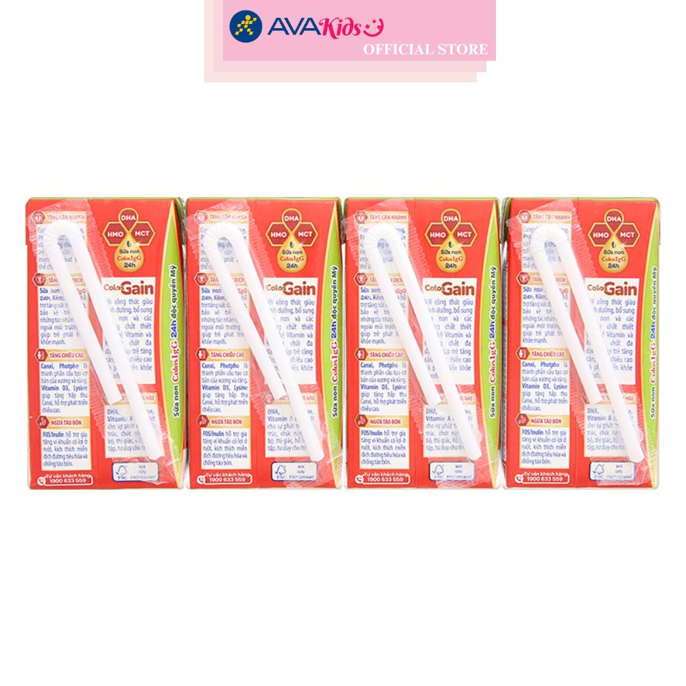 Thùng 48 hộp sữa pha sẵn Colos Gain hương vani 110 ml (từ 1 tuổi) - Hàng Chính Hãng