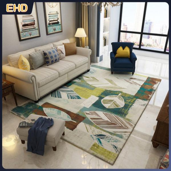 Thảm Trải Sàn Màu Cà Phê Phong Cách Bắc Âu Đơn Giản Hiện Đại