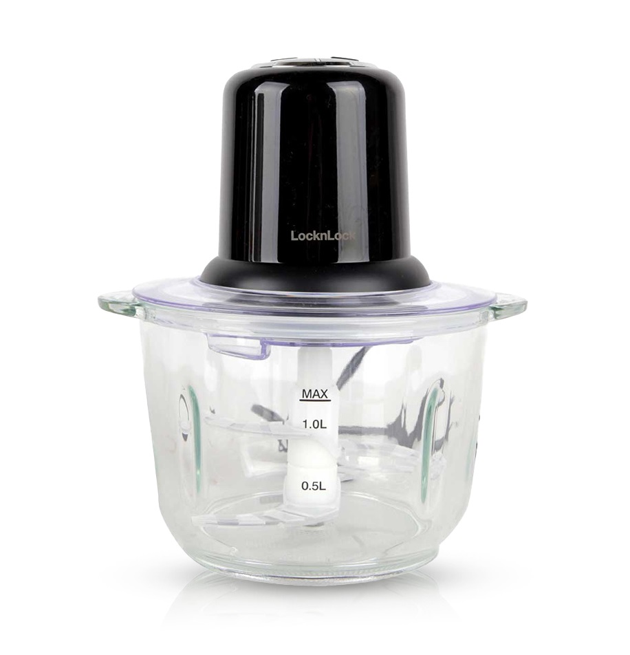 Máy xay thịt LocknLock - One Touch Meat Chopper - EJM116BLK  - Màu đen - Hàng chính hãng
