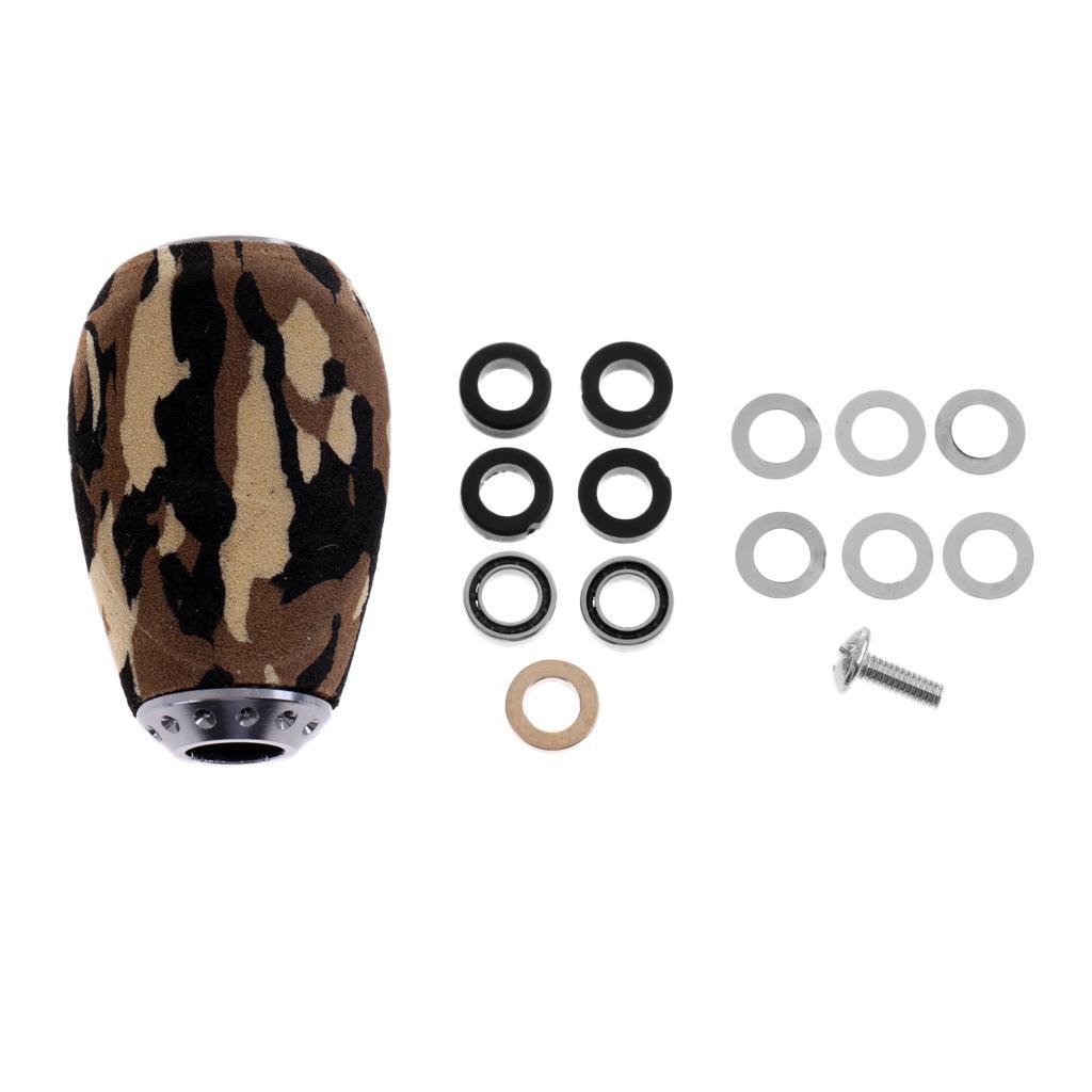 Fishing Reel Metal&EVA Knob Replacement 2 Ball Bearings Spinning Baitcasting Handle Reel Knob DIY