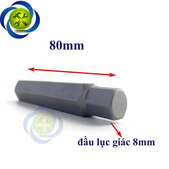 Mũi vít  đóng lục giác 8mm Kingtony 168008H  màu xám đen