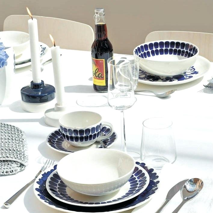 Cốc sứ Tuokio Iittala, họa tiết xanh cobalt