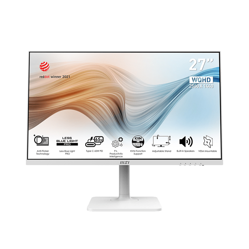 Màn hình MSI MD272QPW (27 inch/WQHD/IPS/75Hz/4ms/300 nits/HDMI+DP+USBC+Audio/Loa) - Hàng Chính Hãng