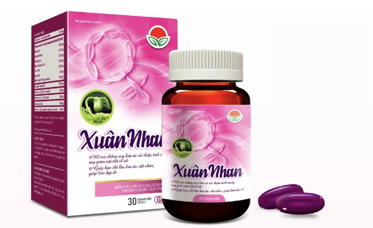 Viên uống đẹp da Xuân Nhan Sunway, hộp 30v, chống lão hoá