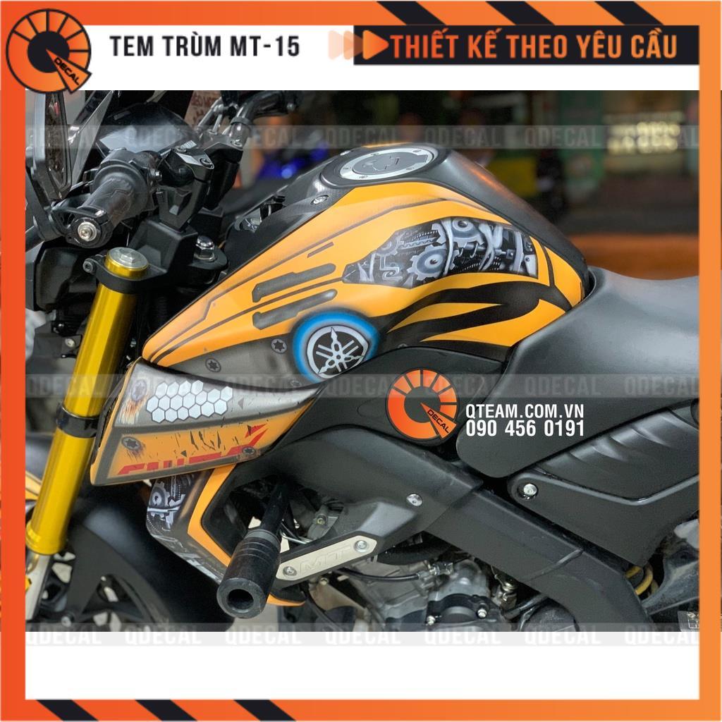 Tem trùm dành cho xe MT15 kiểu Bumble Bee Transformer decal 3 lớp