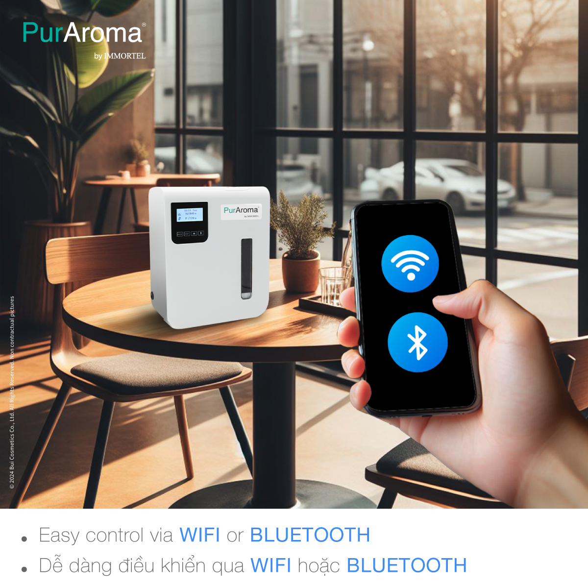 Máy Khuếch Tán Tinh Dầu Chuyên Nghiệp PurAroma WPA 165G Model 2024 - Công Nghệ Nano Tiên Tiến Nhật Bản
