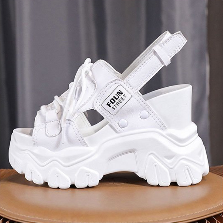 Sandal thắt dây đế cao 11CM X590-340