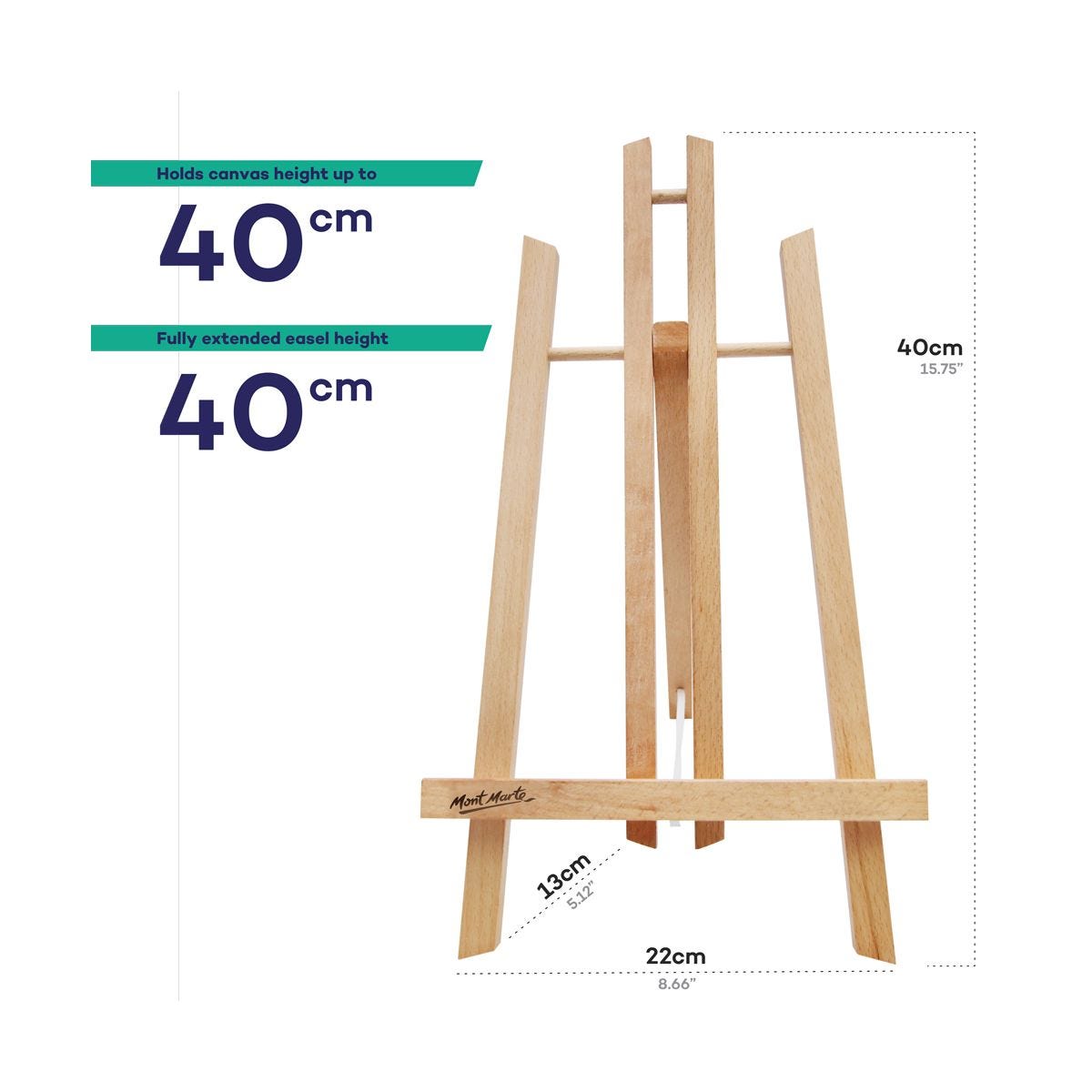 Gía Vẽ Gỗ Để Bàn Mont Marte - Tabletop Display Easel Signature - Medium - 40x22x23.5cm