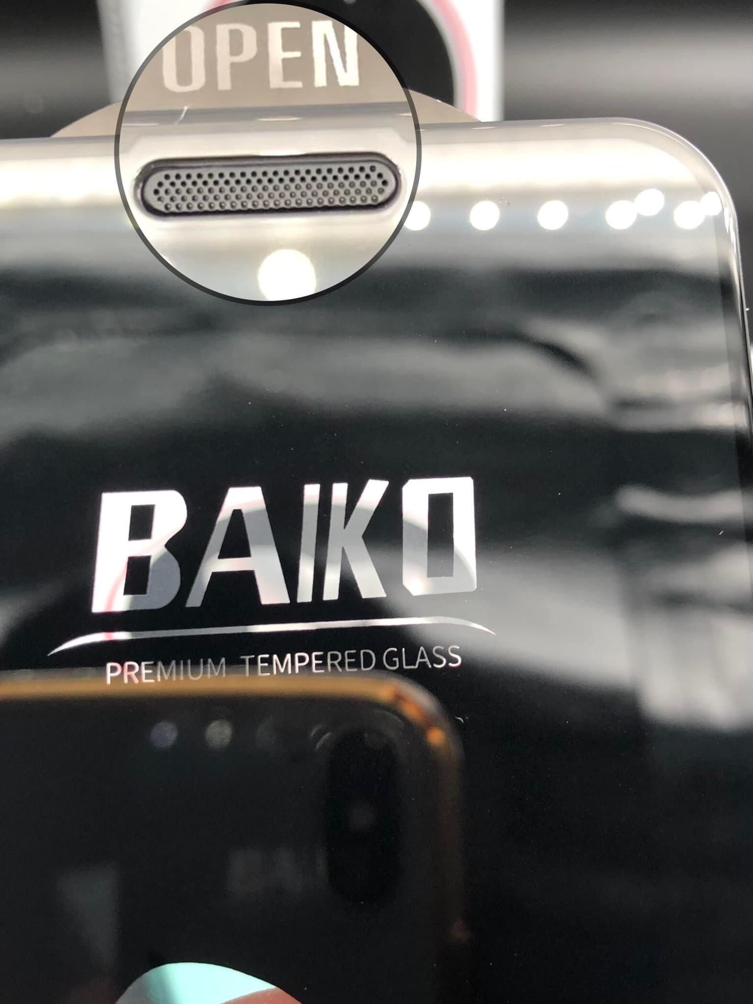 Cường lực siêu bền kèm màng loa chống bám bụi vân tay Hàng Chính Hãng Baiko cho iphone