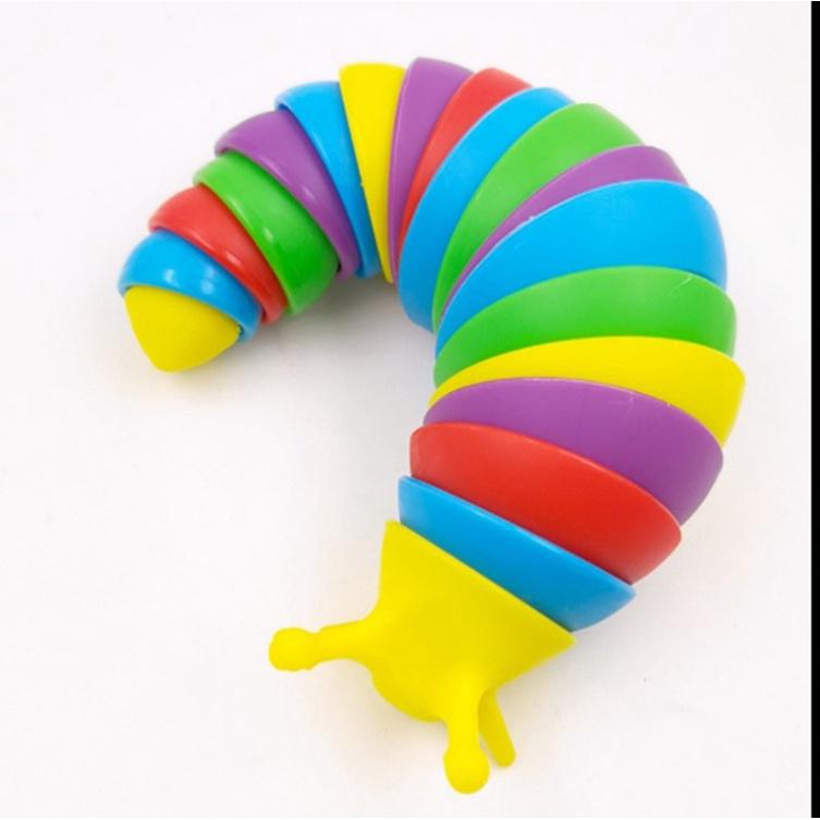 Đồ chơi xả stress con sên, con sâu đồ chơi nhiều màu sắc giúp giải trí và xả stress hiệu quả