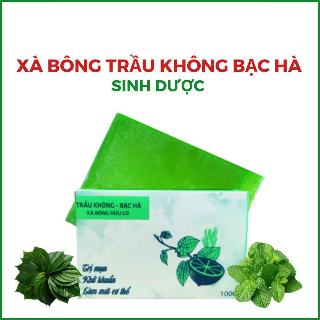 Xà bông Trầu không bạc hà Sinh dược - 100g/bánh