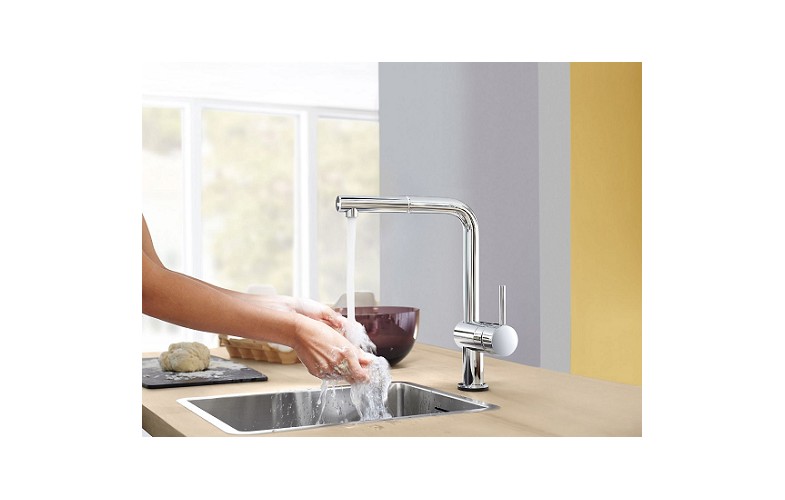 Vòi Bếp Grohe Minta 32168000 Dây Rút