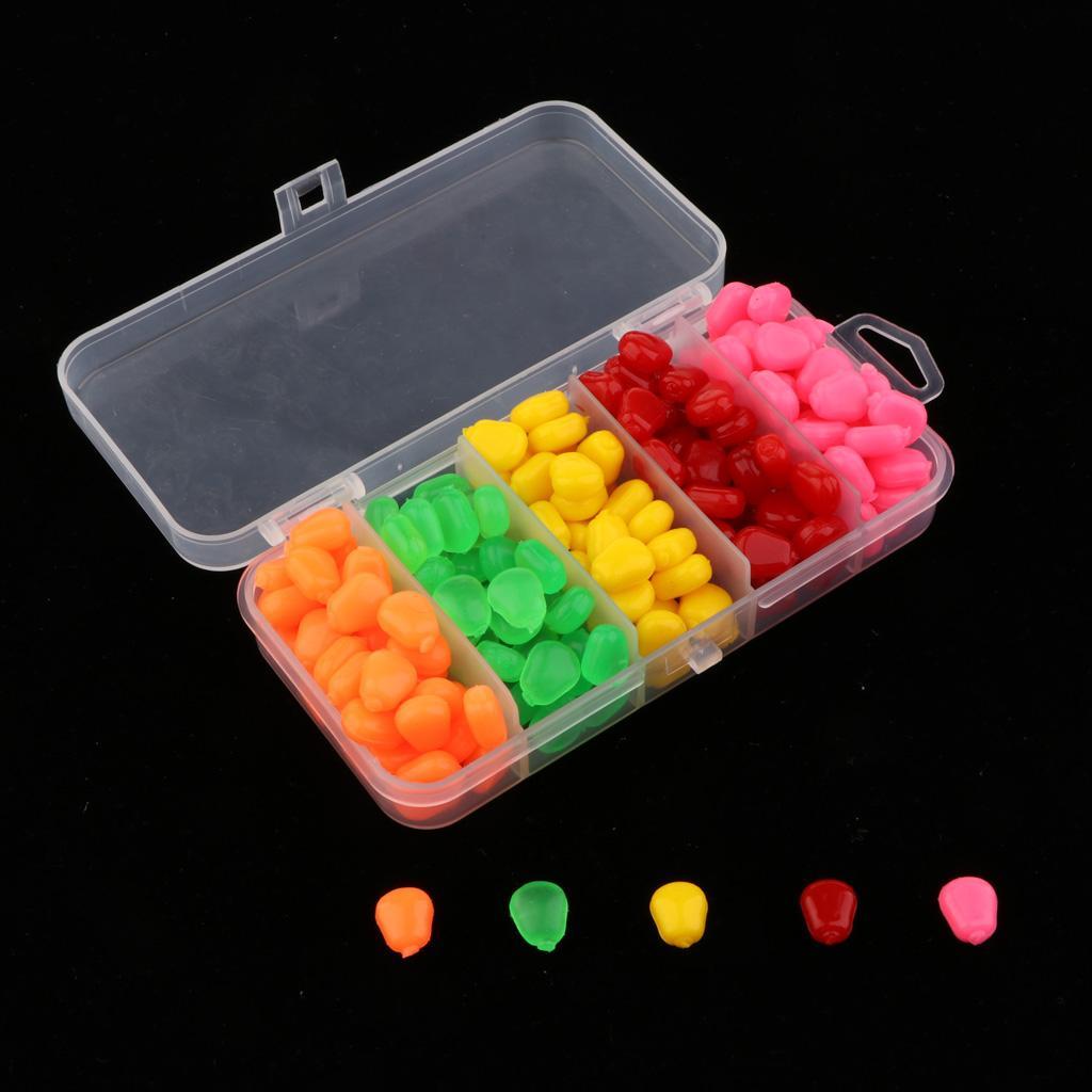 200Pcs Artificial Corn Fishing Simulation Fake Soft Baits for Trout