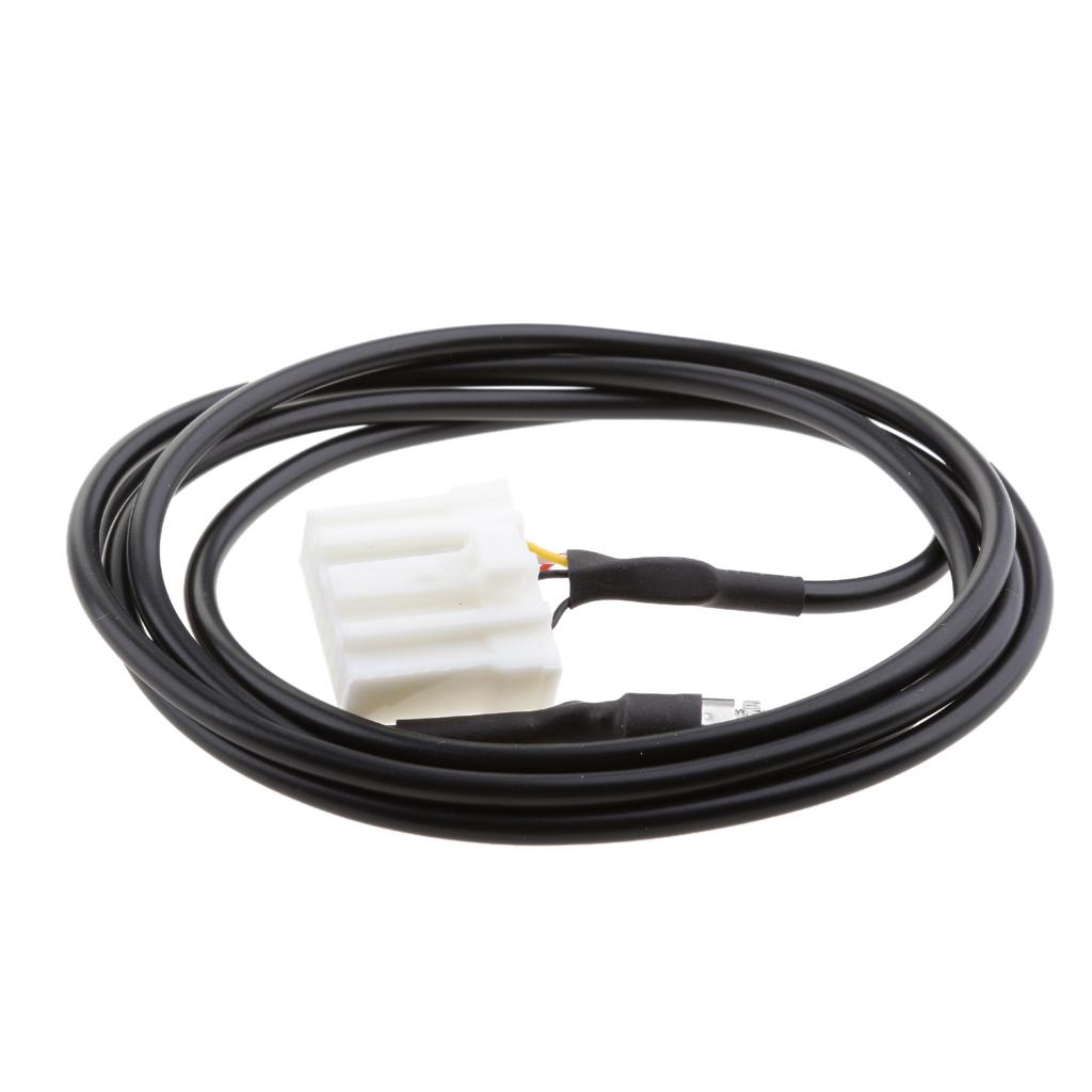 Car 3.5mm AUX Audio Input Female Adapter Cable For Mazda 2 3 5 6 MX5 RX8