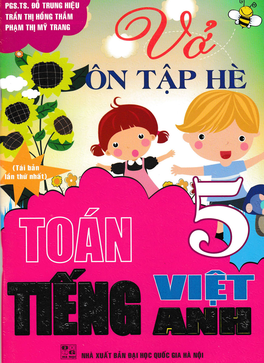 Combo Vở Ôn Tập Hè Toán - Tiếng Việt - Tiếng Anh Tiểu Học (Bộ 5 Cuốn)