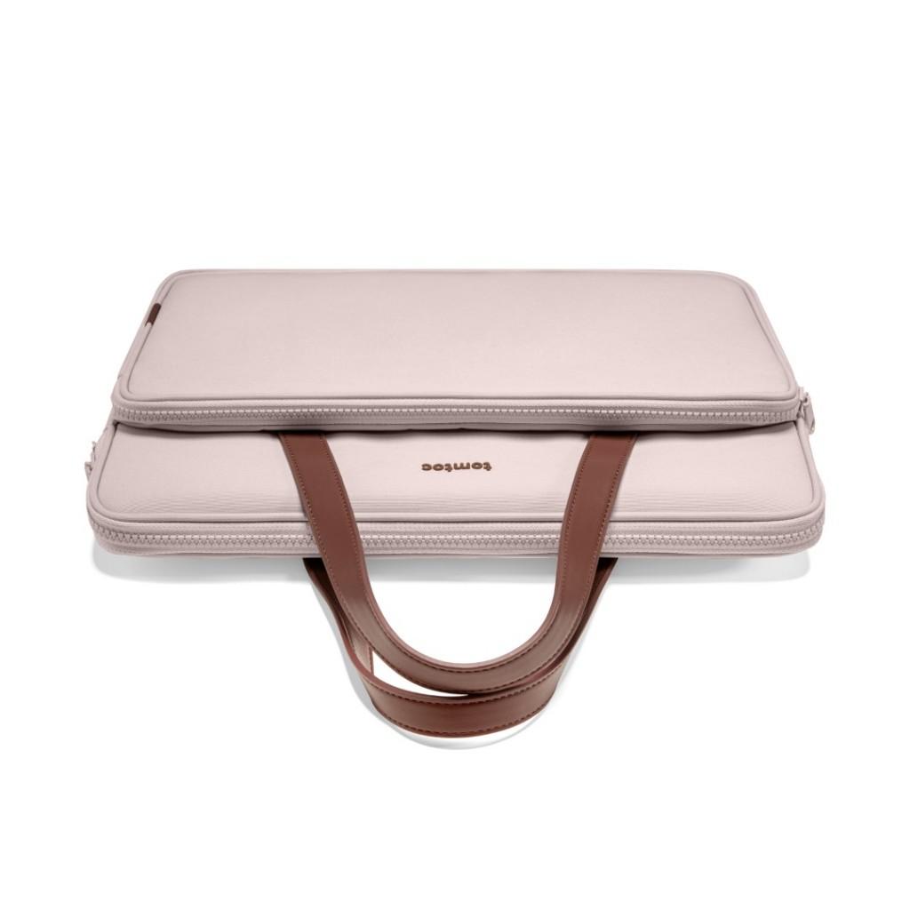Túi xách Tomtoc Briefcase Premium Pink cho Macbook 13inch/14inch, Ultrabook 13inch - Hàng chính hãng