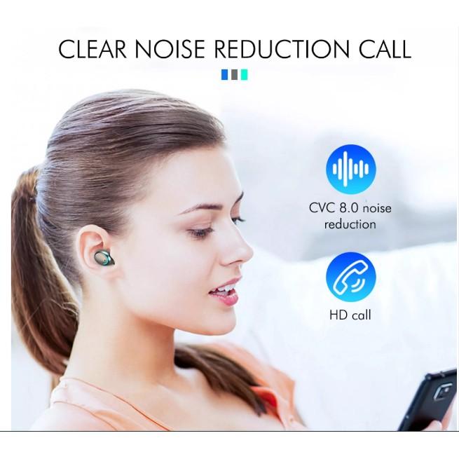 Tai Nghe Bluetooth AMOI F9-5C - Nút Cảm Ứng Bluetooth 5.0 Nghe nhạc 280 giờ Pin 2000mah