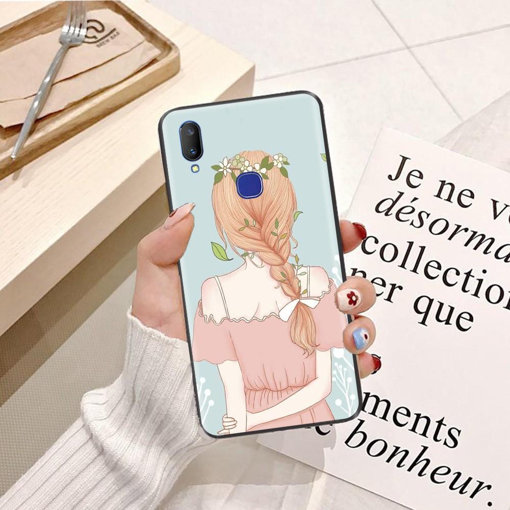 Ốp lưng dành cho điện thoại ViVo U10 Viền dẻo TPU hình Phía Sau Cô Gái