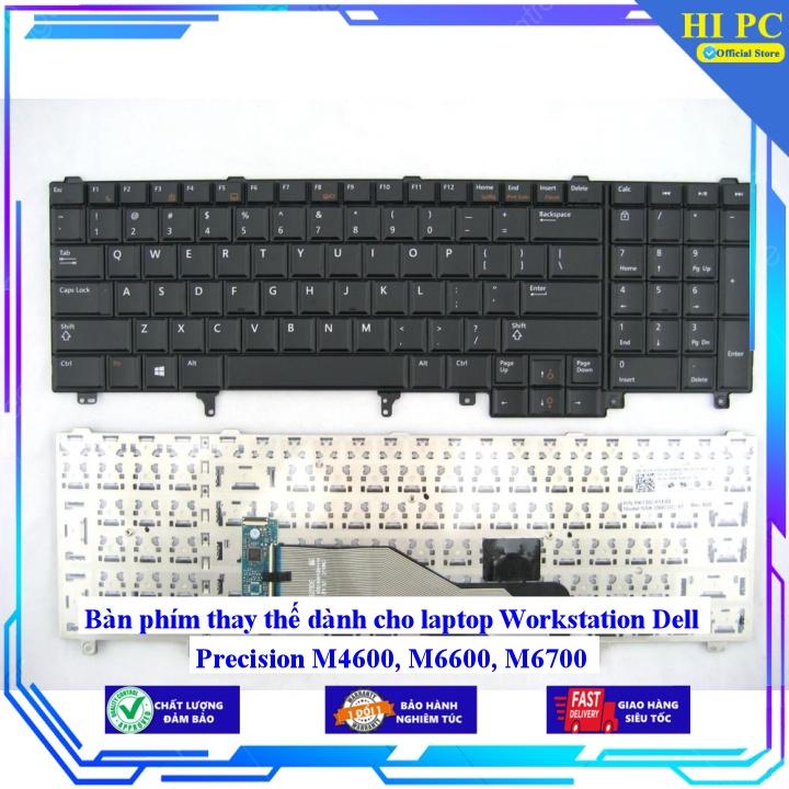 Bàn phím thay thế dành cho laptop Workstation Dell Precision M4600 M6600 M6700 - Hàng Nhập Khẩu
