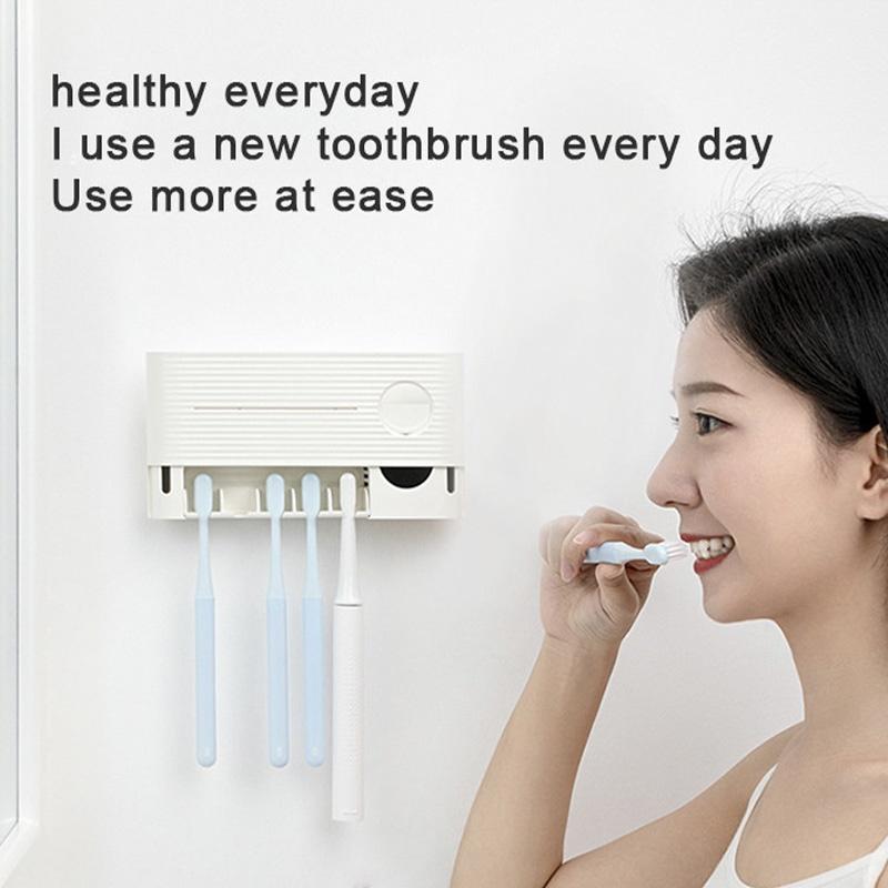 Giá để bàn chải Xiaomi Youpin Sothing kệ bàn chải đánh răng Dụng Cụ Lấy Kem Đánh Răng Khử Trùng Bằng Tia Uv hộp đánh răng kệ treo tường