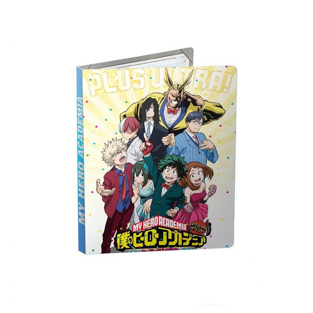 Album đựng card OnePiece Genshin ChainsawMan SpyxFamily LOL Gotoubun Naruto Jujutsu Luxiem binder A5 80 ô anime game sưu tập