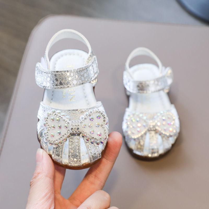 Sandal bé gái da bện giày tập đi Xăng đan công chúa cho bé 0-3 tuổi