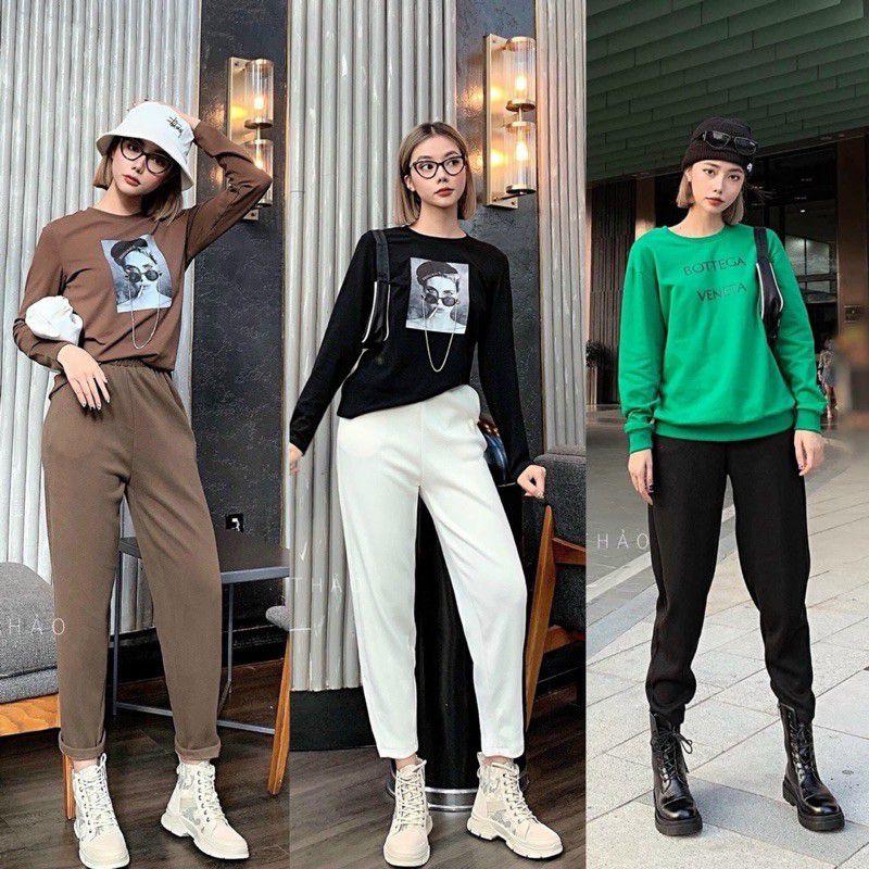 Quần Bagy Cạp Chun Chất Len Tăm Siêu Ấm