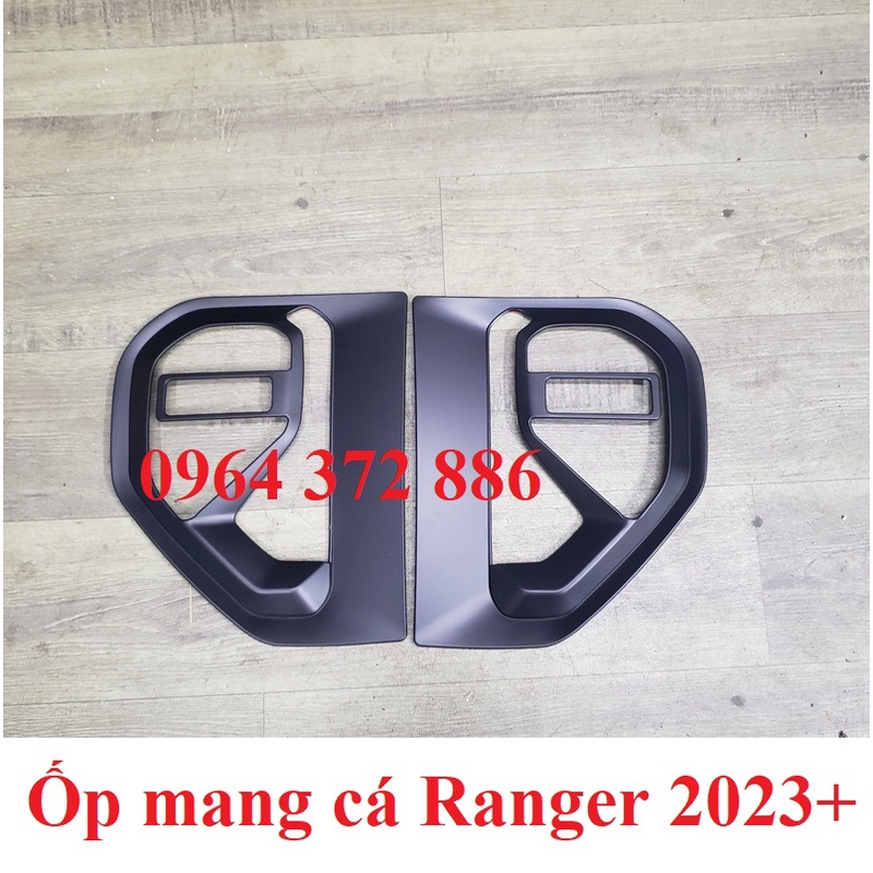 Tổng hợp phụ kiện cho xe Ford Ranger 2022 - 2023 nhựa đen, bản mới nhất