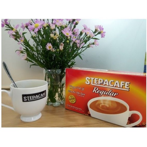 STEPPACAFE-Cà phê hoà tan sữa Regular 3in1 (Hộp 21 gói x 16g)