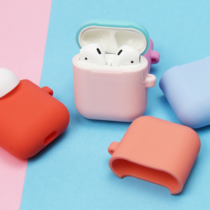 Bao Case ốp bảo vệ Silicon Color cho Airpods 1 / Airpods 2 