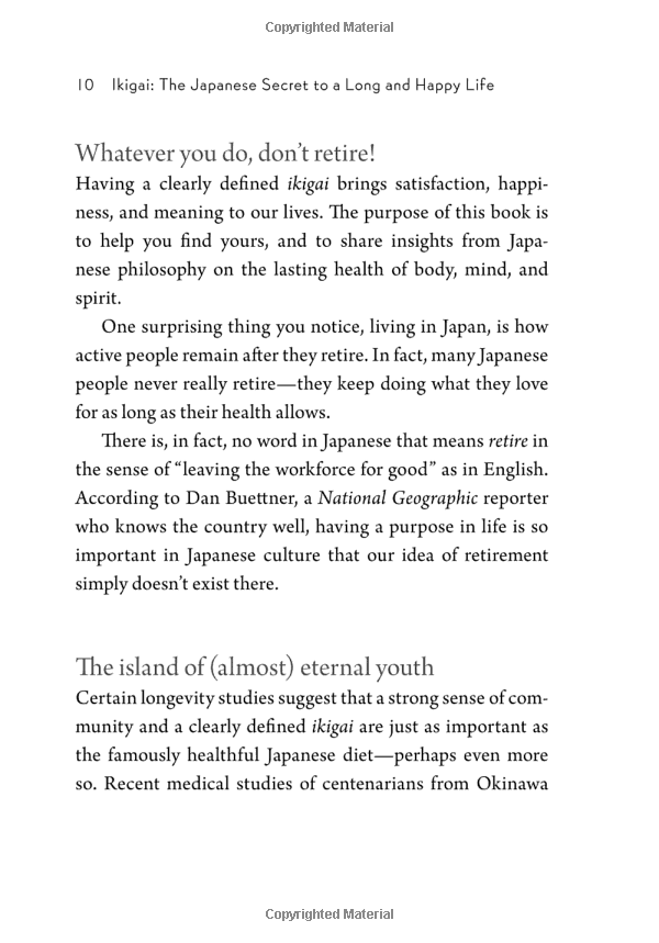 Ikigai : The Japanese Secret To A Long And Happy Life