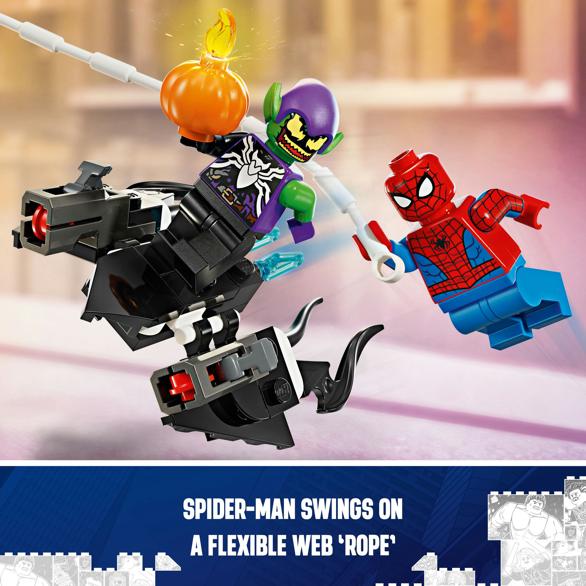 LEGO SUPERHEROES 76279 Đồ chơi lắp ráp Siêu xe của người nhện (227 chi tiết)