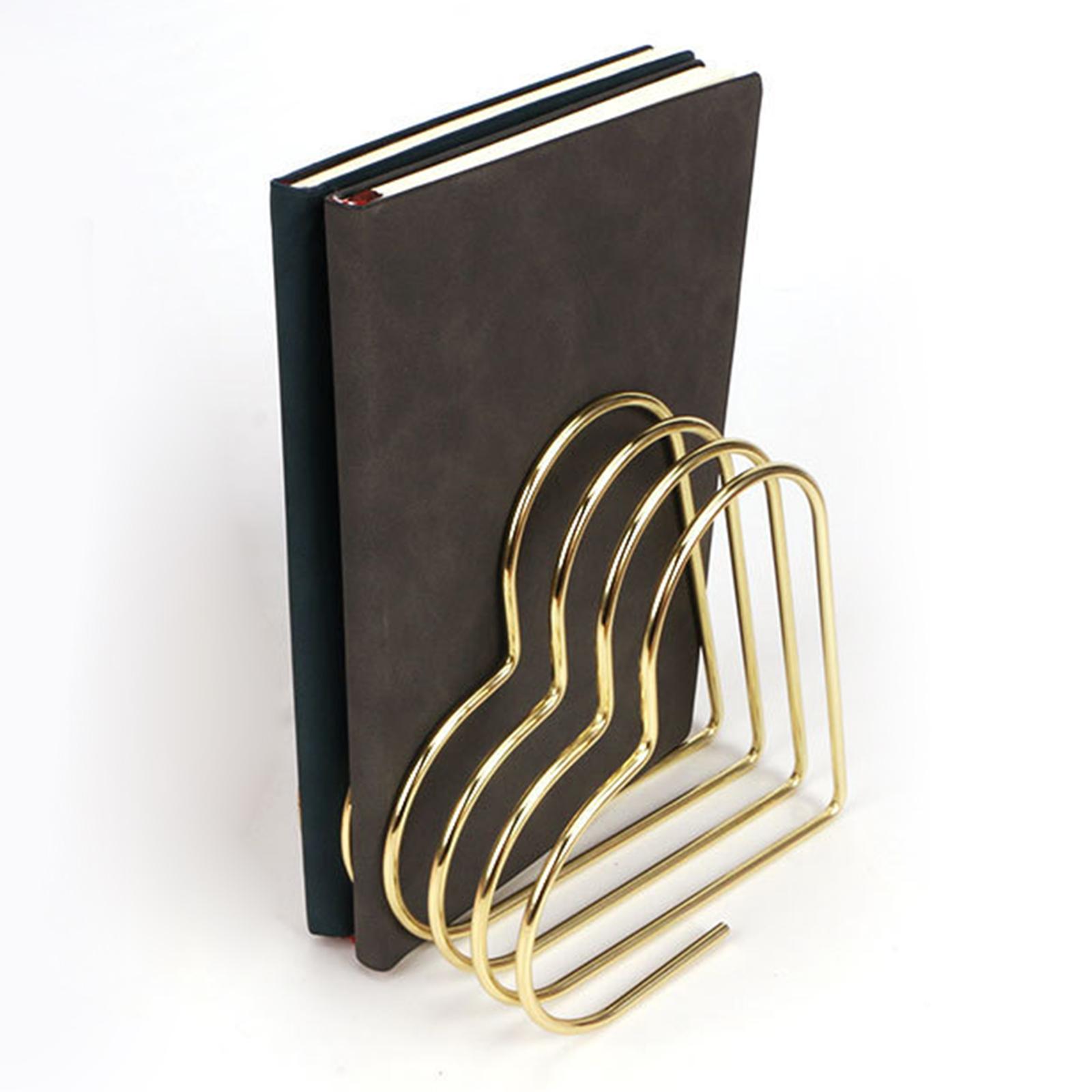 Home Office Metal Bookends Book Ends Supports Magazine Rack Decoration, Study, Nordic Style