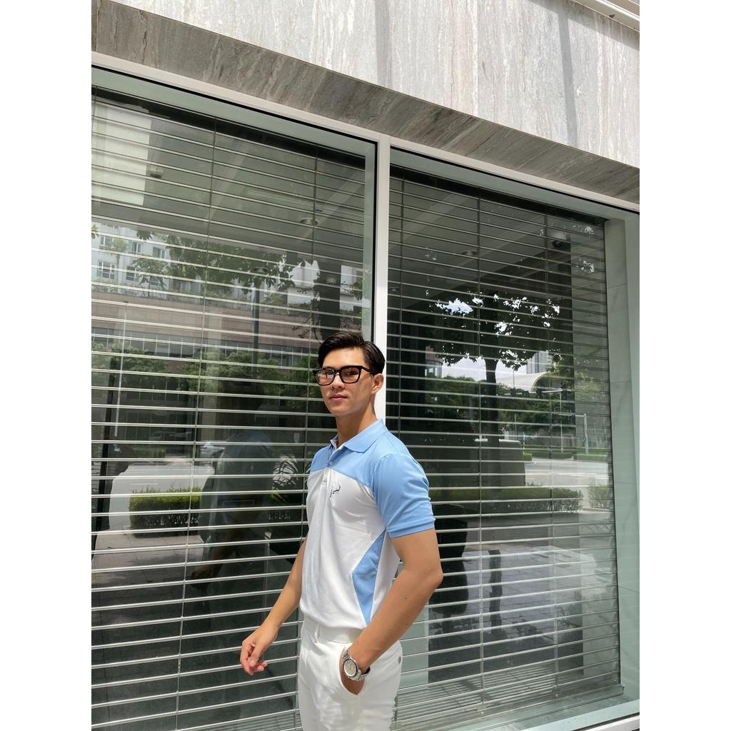 Áo thun nam POLO trơn vải cá sấu vải cotton phối màu cao cấp ngắn tay cực sang trọng