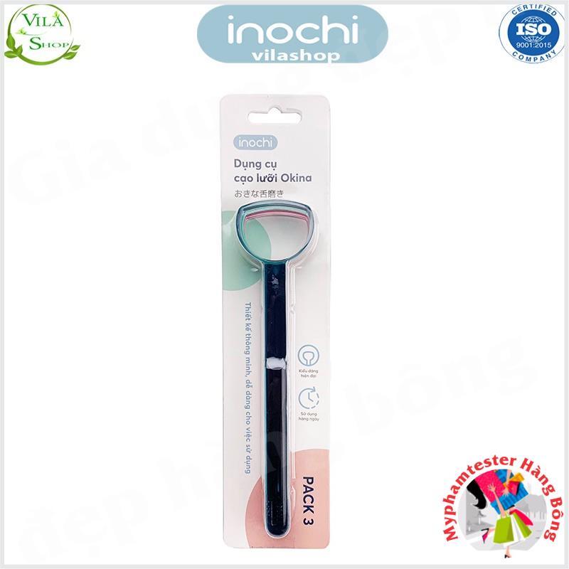 (INOCHI siêu rẻ) 1 chiếc dụng cụ cạo lưỡi, vệ sinh lưỡi Inochi nhựa cao cấp