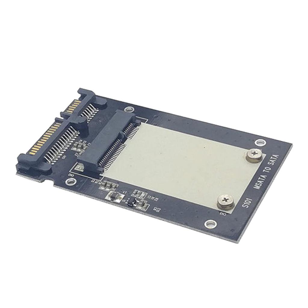 MSATA SSD to 2.5'' SATA III Adapter Card 100x70mm Aluminum Enclosure Box