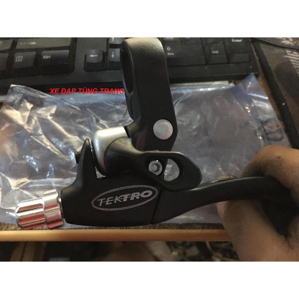 Tay phanh Tektro bên trái kèm chuông nhôm đanh, rất xinh .