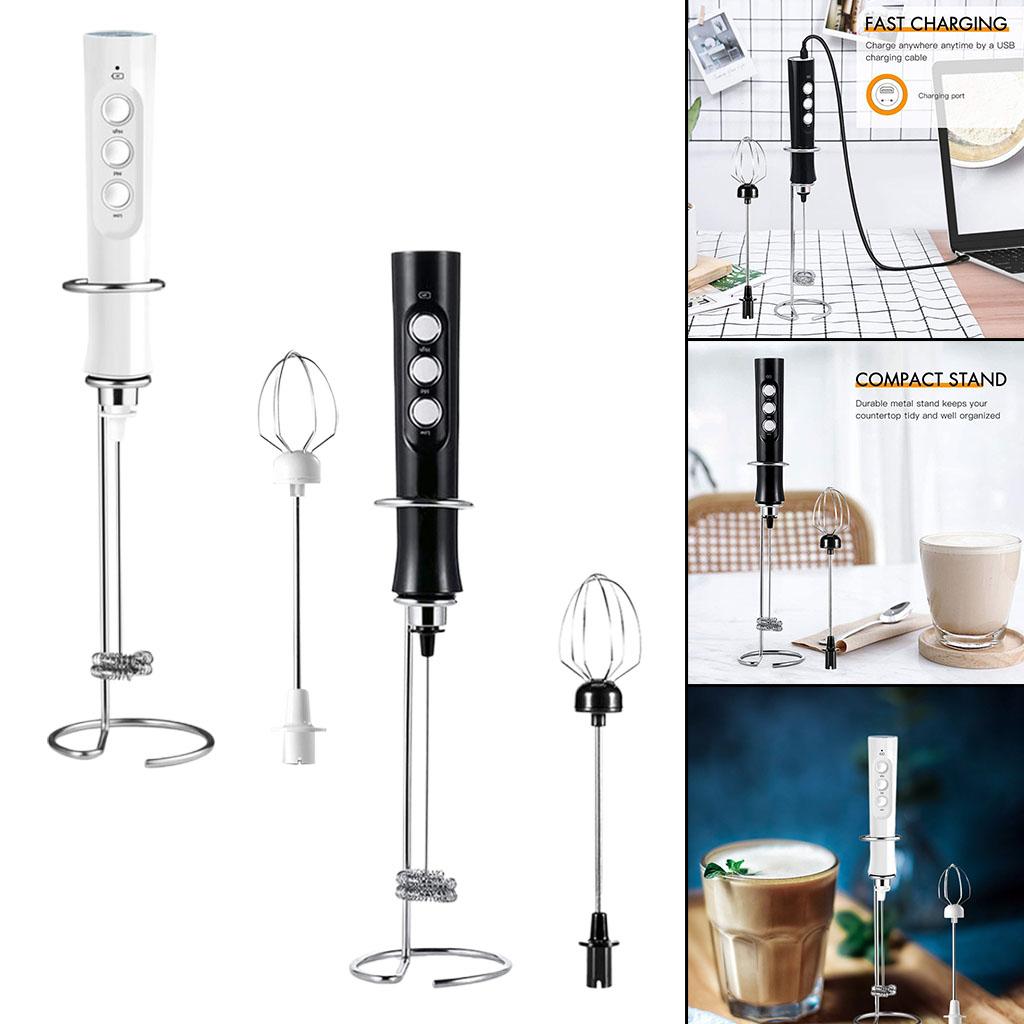 Không Dây Bọt Sữa Sạc USB Máy Xay Sinh Tố Cầm Tay Cho Cà Phê Đánh Uống Phối Matcha Cappuccino Chocolate Nóng