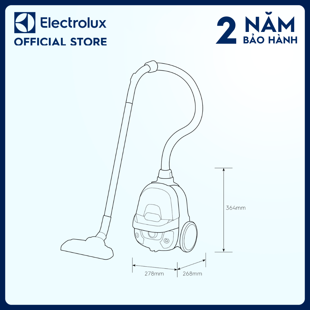 Máy hút bụi nhỏ gọn Electrolux Z1231 Hút bụi đa năng [Hàng chính hãng]