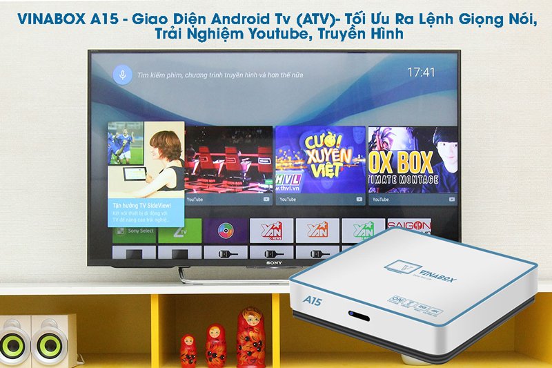 Android TiviBox Vinabox A15 Ram 2Gb Rom 16Gb - Hàng Chính Hãng